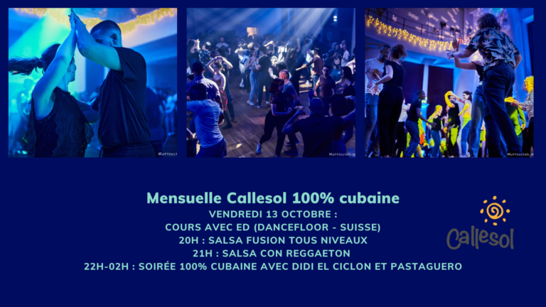 Mensuelle Callesol 100% cubaine le 13 octobre