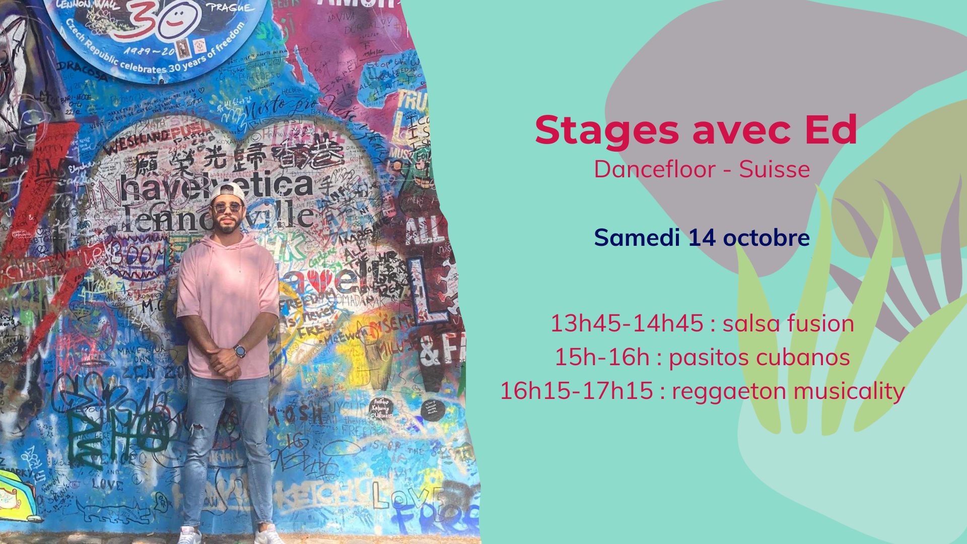 Stages avec Ed, professeur chez Dancefloor en Suisse.