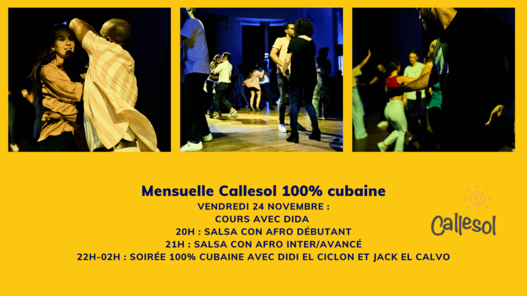 Mensuelle 100% cubaine le 24 novembre