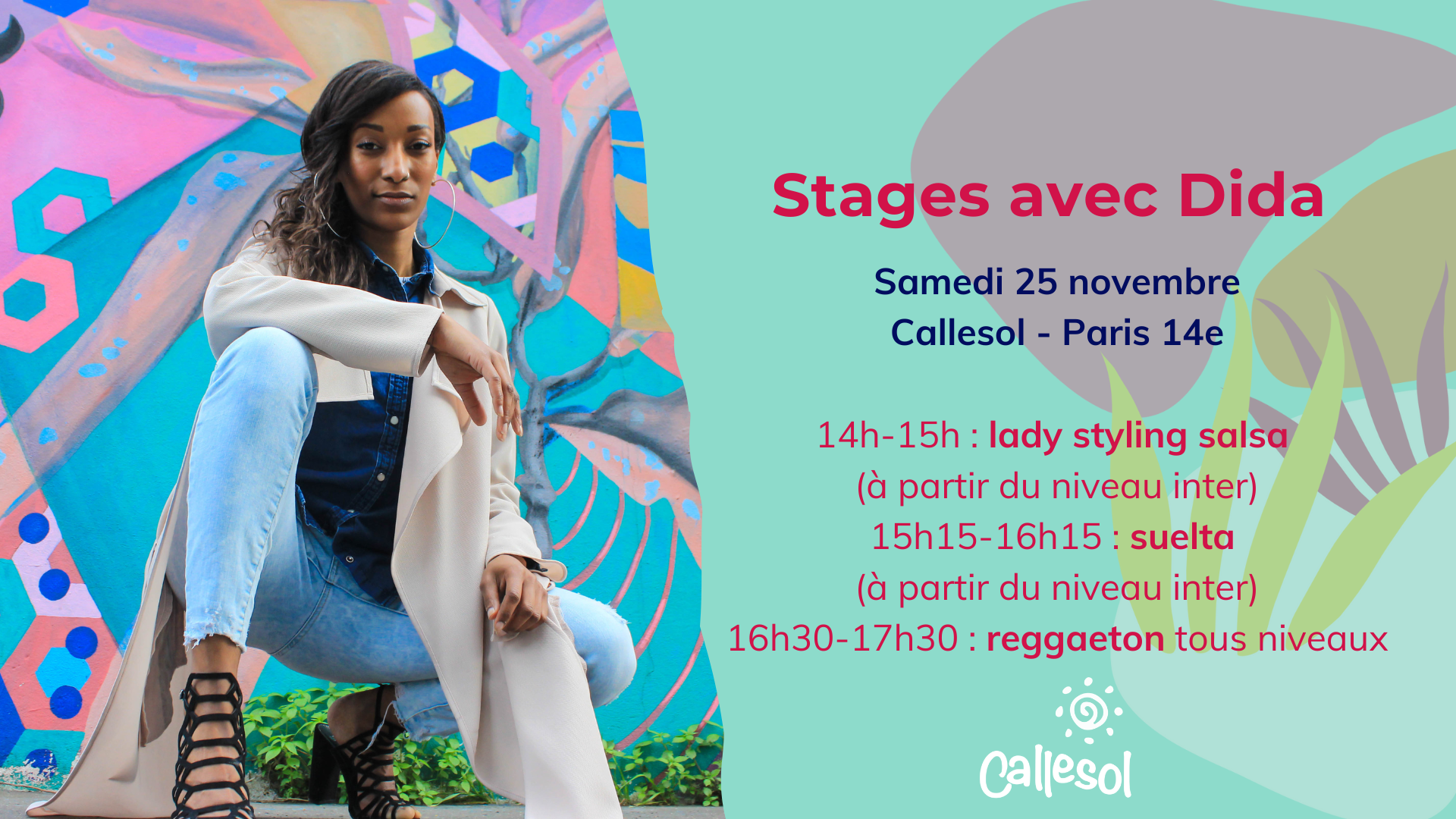 Stages de lady styling, suelta, reggaeton avec Dida