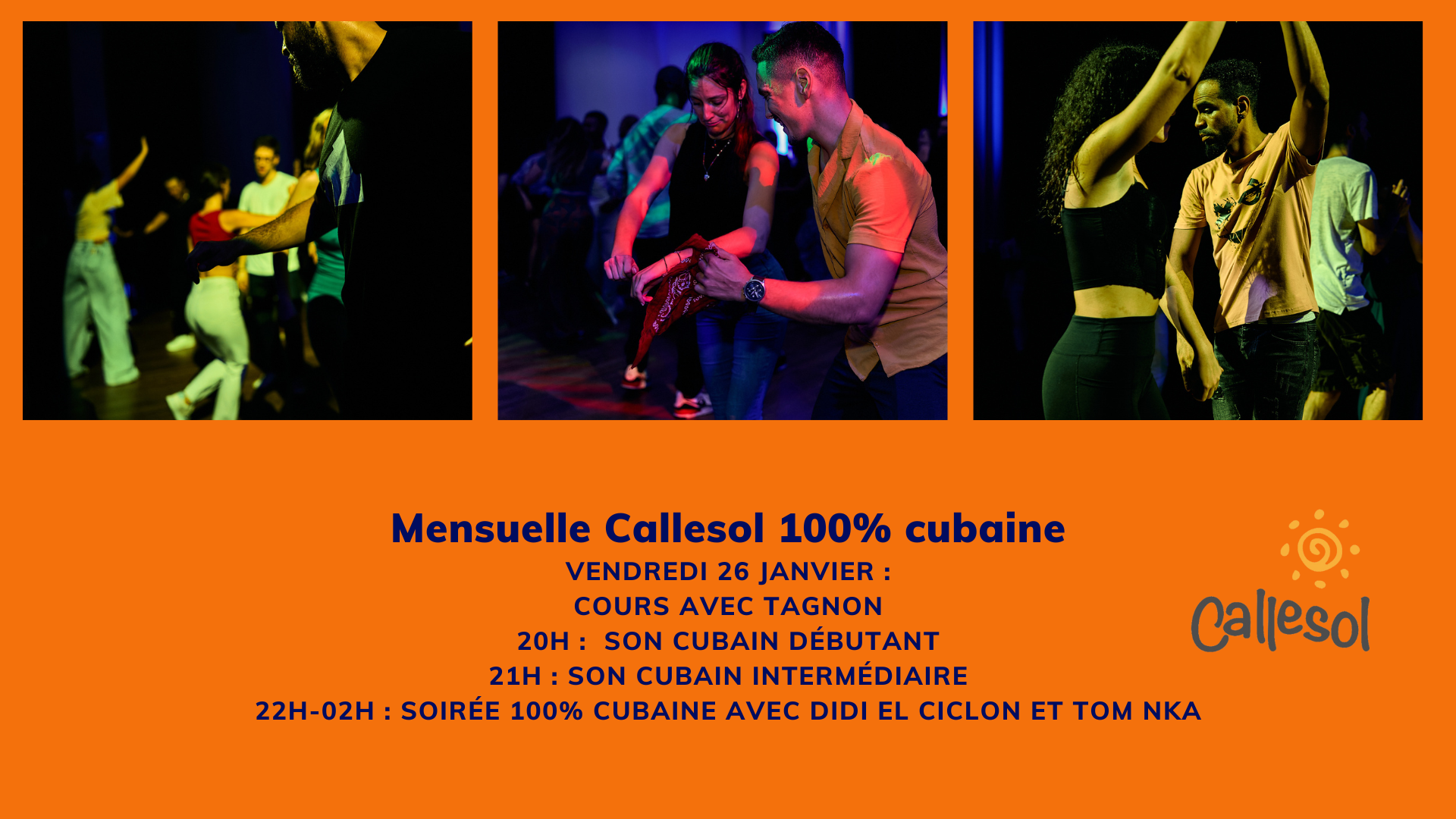 Mensuelle Callesol 100% cubaine le 26 janvier