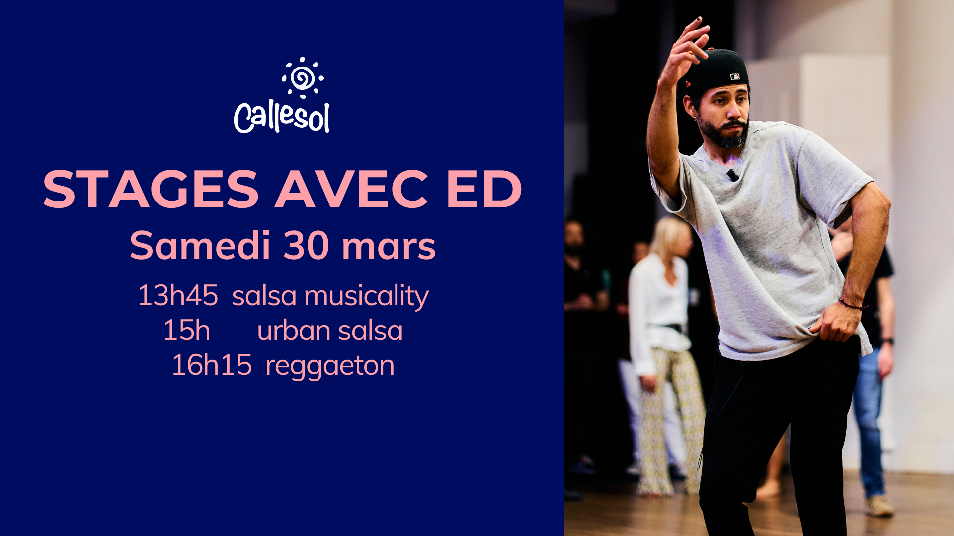 Stages avec Ed : salsa musicality, salsa fusion, reggaeton