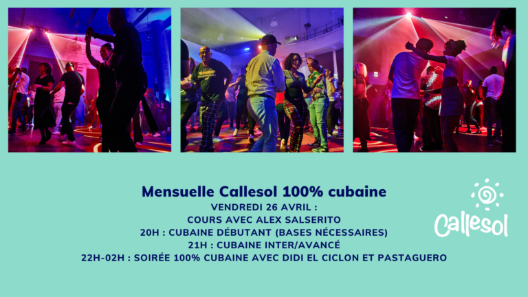 Mensuelle 100% cubaine le 26 avril