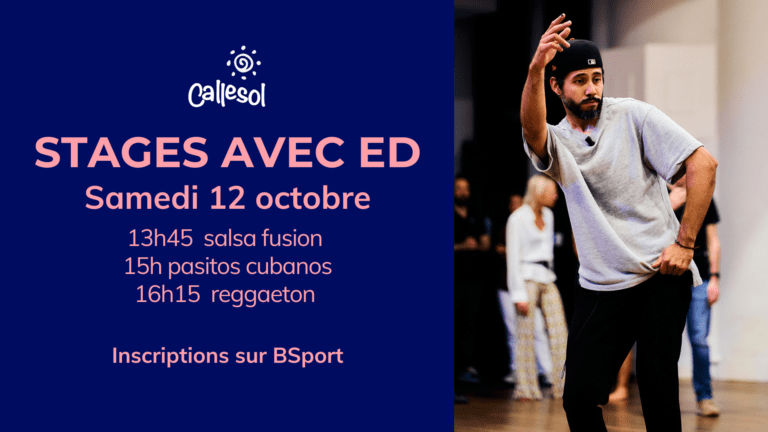 Stages avec Ed : salsa fusion, pasitos cubanos, reggaeton