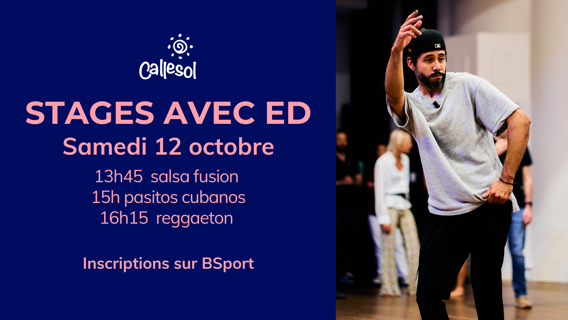Stages avec Ed : salsa fusion, pasitos cubanos, reggaeton