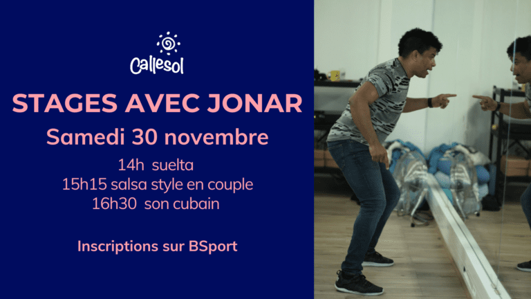 Stages avec Jonar Gonzalez : suelta, salsa style te son cubain