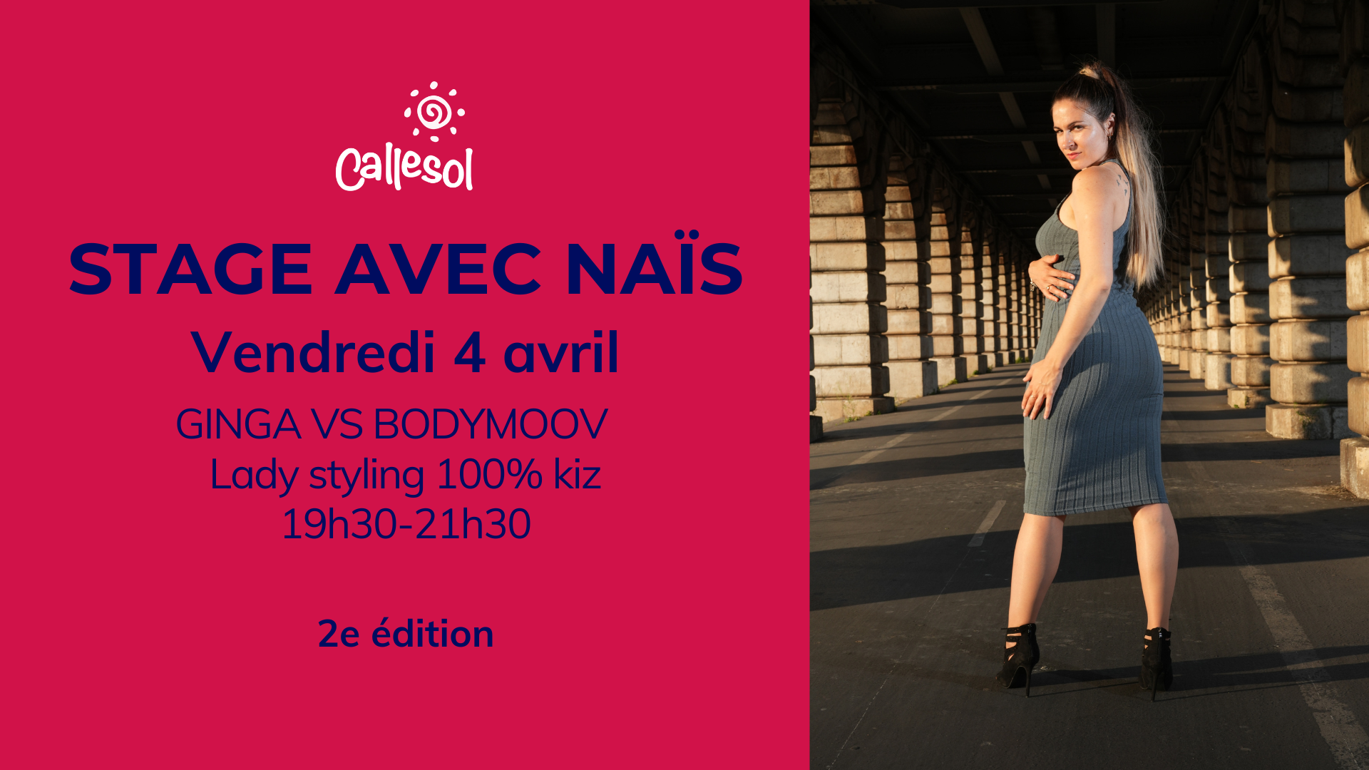 Stage de lady styling 100% kizomba, ginga et bodymoove, avec Anaïs.