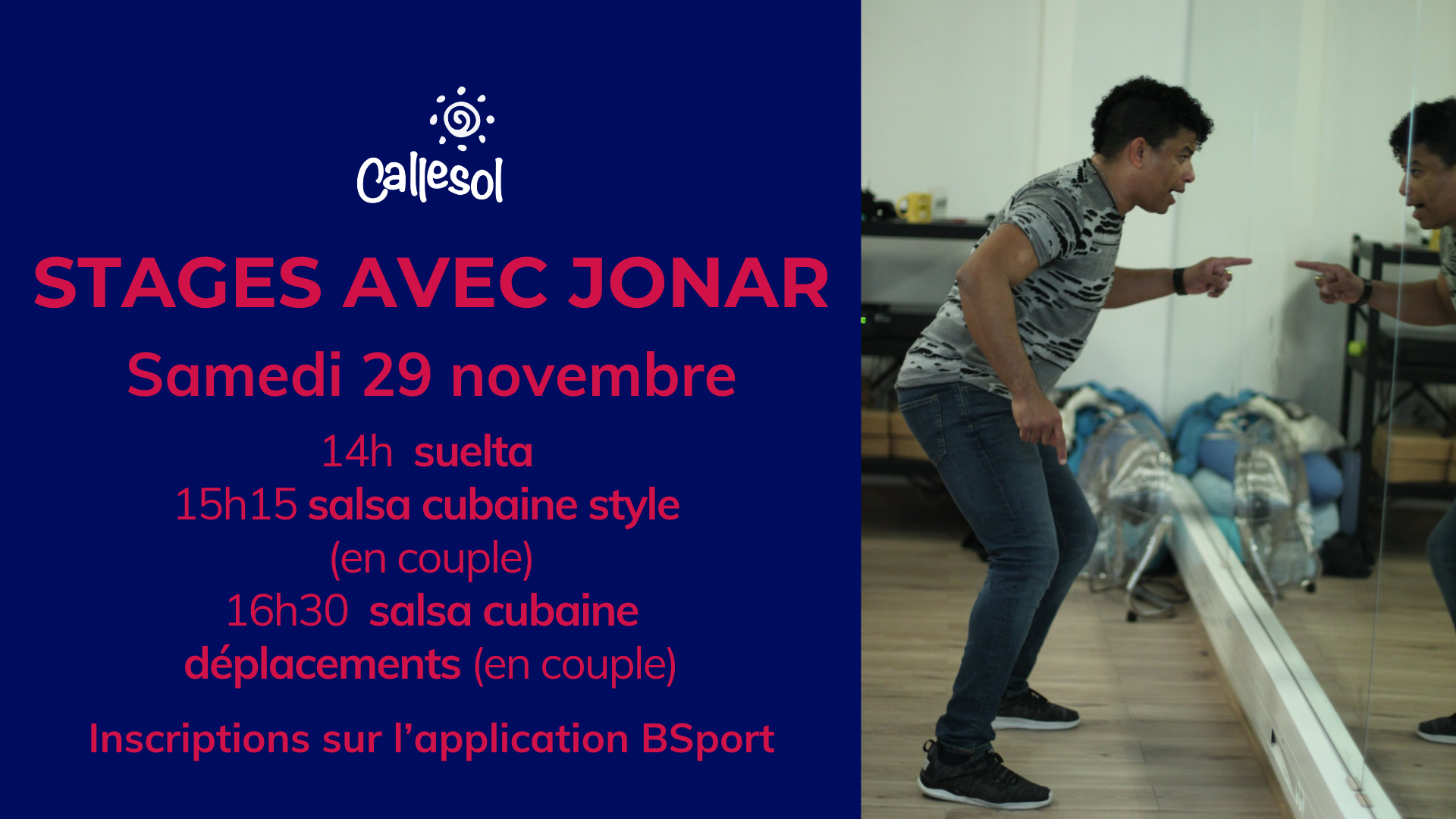 Stages de salsa cubaine avec Jonar Gonzalez