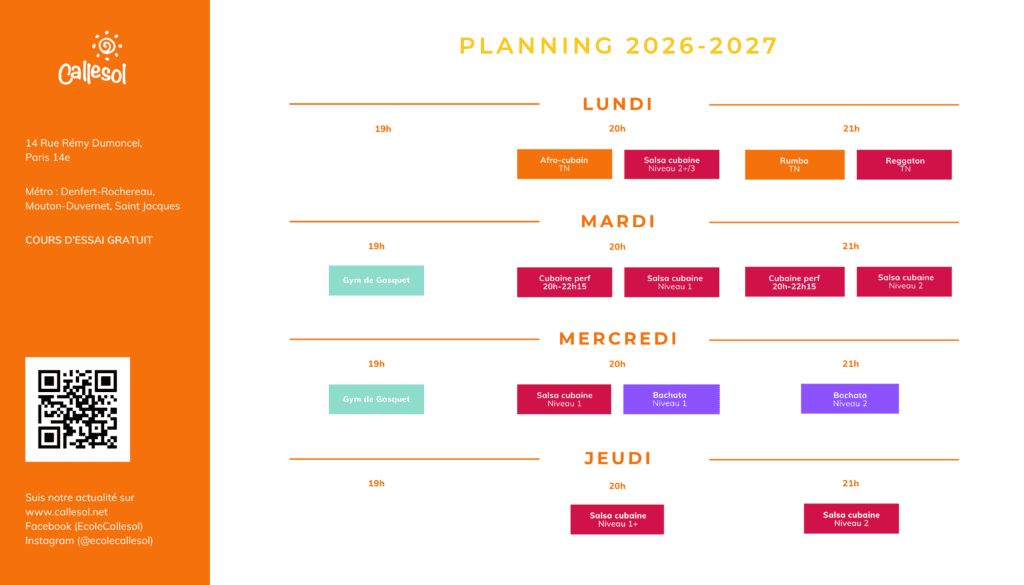 planning salsa bachata reggaeton 2026-2027